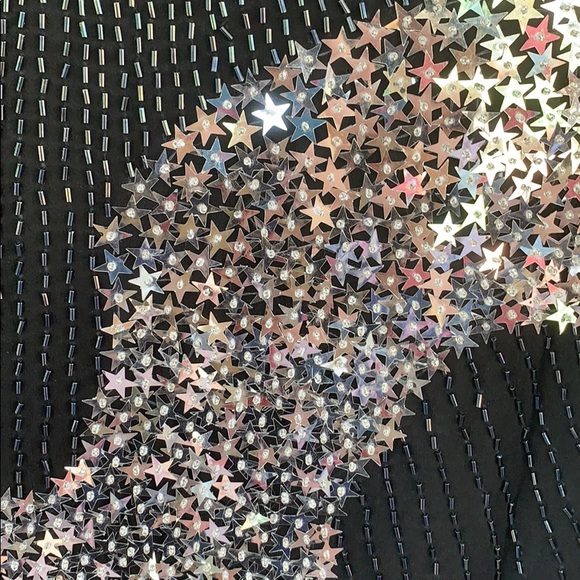 Vintage 80’s Star sequins Top Dolman - Picture 6 of 8